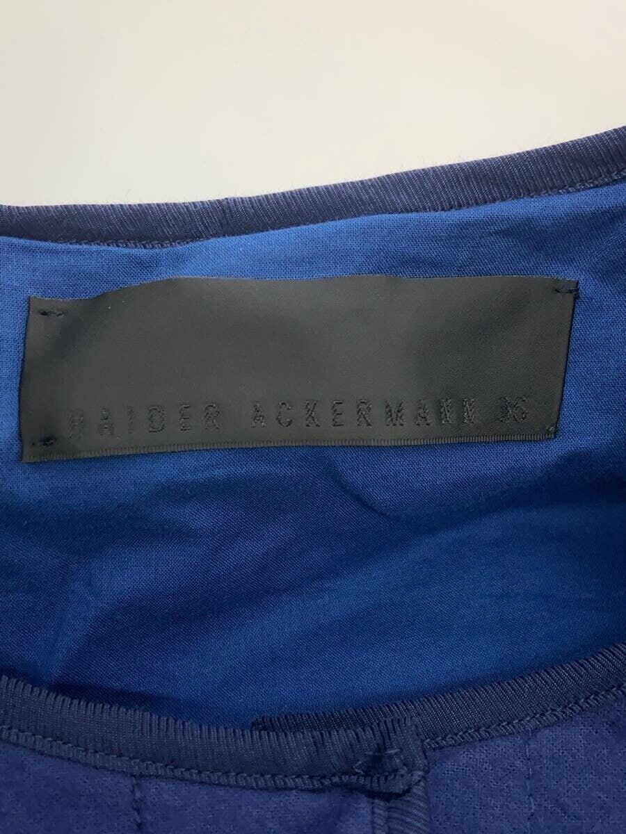 Giacca Haider Ackermann altra lanugine cotone BLU tinta unita usata