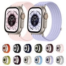 For Apple Watch Series 11 10 9 8 7 6 5 4 Ultra SE Weaving Adjustable Loop Strap