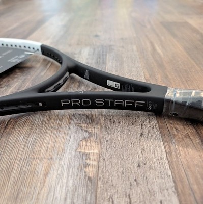 Wilson Pro Staff RF97 Autograph v12 Tuxedo Federer Tennis Racquet