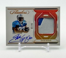 EDDIE GEORGE 2023 PANINI FLAWLESS DISTINGUISHED PATCH AUTO GOLD SSP FOTL /25