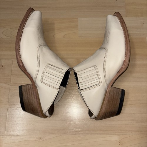 Freebird By Steven Wentworth slip on tacco donna 6 avorio tacco 2’’’ western romanticismo - Foto 8 di 10