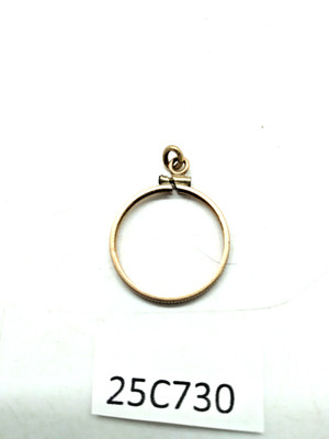 12K Gold Filled US Nickel Coin  Bezel COBB  screw top Tarnished  25c730 bb7