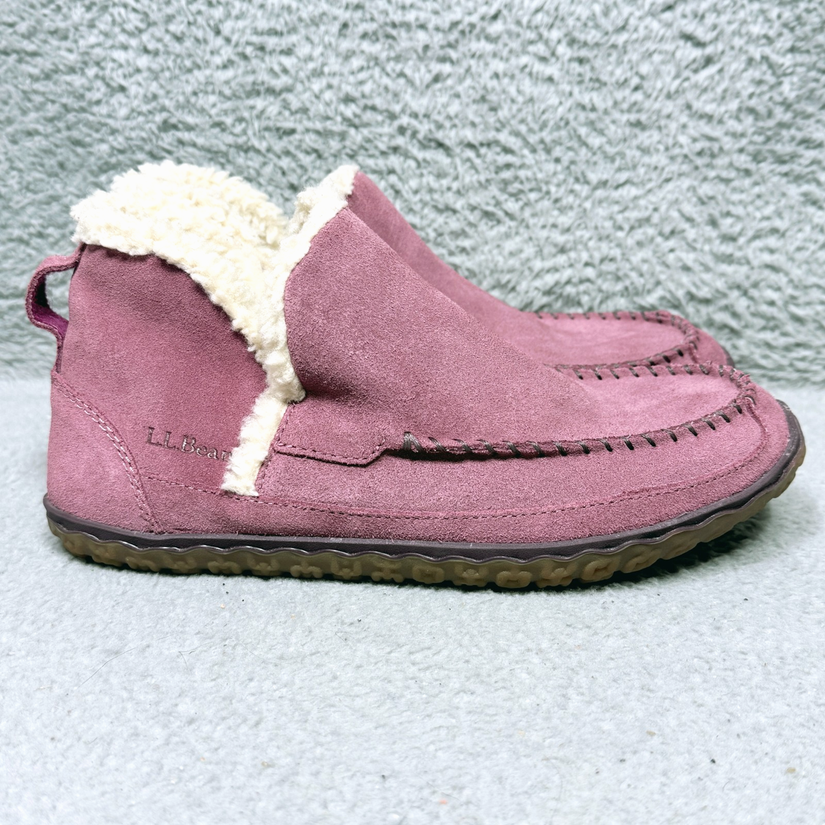 big size 50〜60's L.L.Bean g-1 L.L.Bean Mountain Slippers Womens Size 9 Bootie Slippers Dark Plum