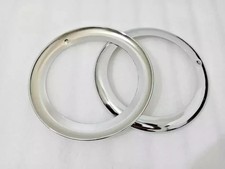 Fit For Willys Jeeps Truck Headlight Retaining Set Bezel Chrome Rim Trim 8