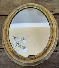 Antique Gold Gilt Oval Mirror No Reserve Antique Gold Gilt Oval Mirror No Reserve