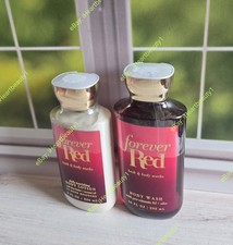 bath and body works forever red shower gel and body lotion