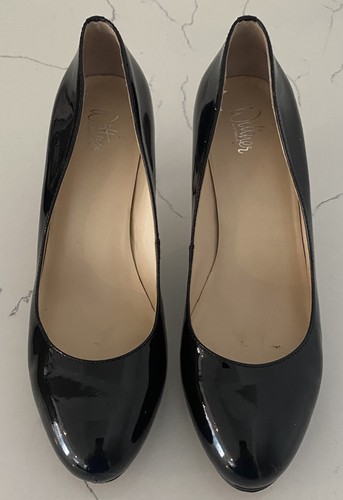 Wittner Women’s Black Patent Leather Pumps Size 39 (AU 8)
