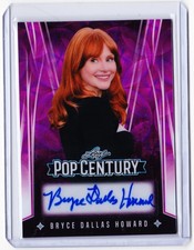 Bryce Dallas Howard 2025 Leaf Metal Pop Century Auto Card # 1/5 ! Jurassic World