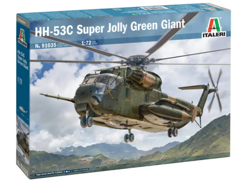 Hélicoptère HH-53C Super Jolly Green Giant Italeri 1/72 pour diorama militaire de la guerre