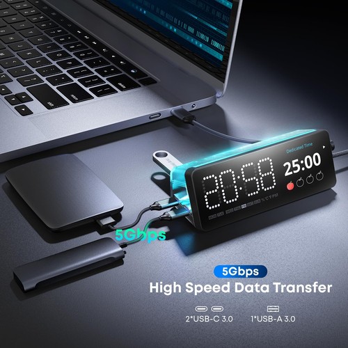 Laptop Docking Station, 7-in-1 USB C Docking Station with Screen, Multiple Bu... - Picture 6 of 8