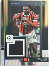 2024-25 Topps Museum UEFA - Rafael Leão MATCH-WORN Relic Jersey #/199 AC Milan