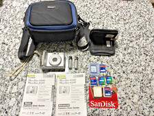 EUC Canon PowerShot A530 5.0MP Compact Digital Camera Tested WORKING w/ 6 SD