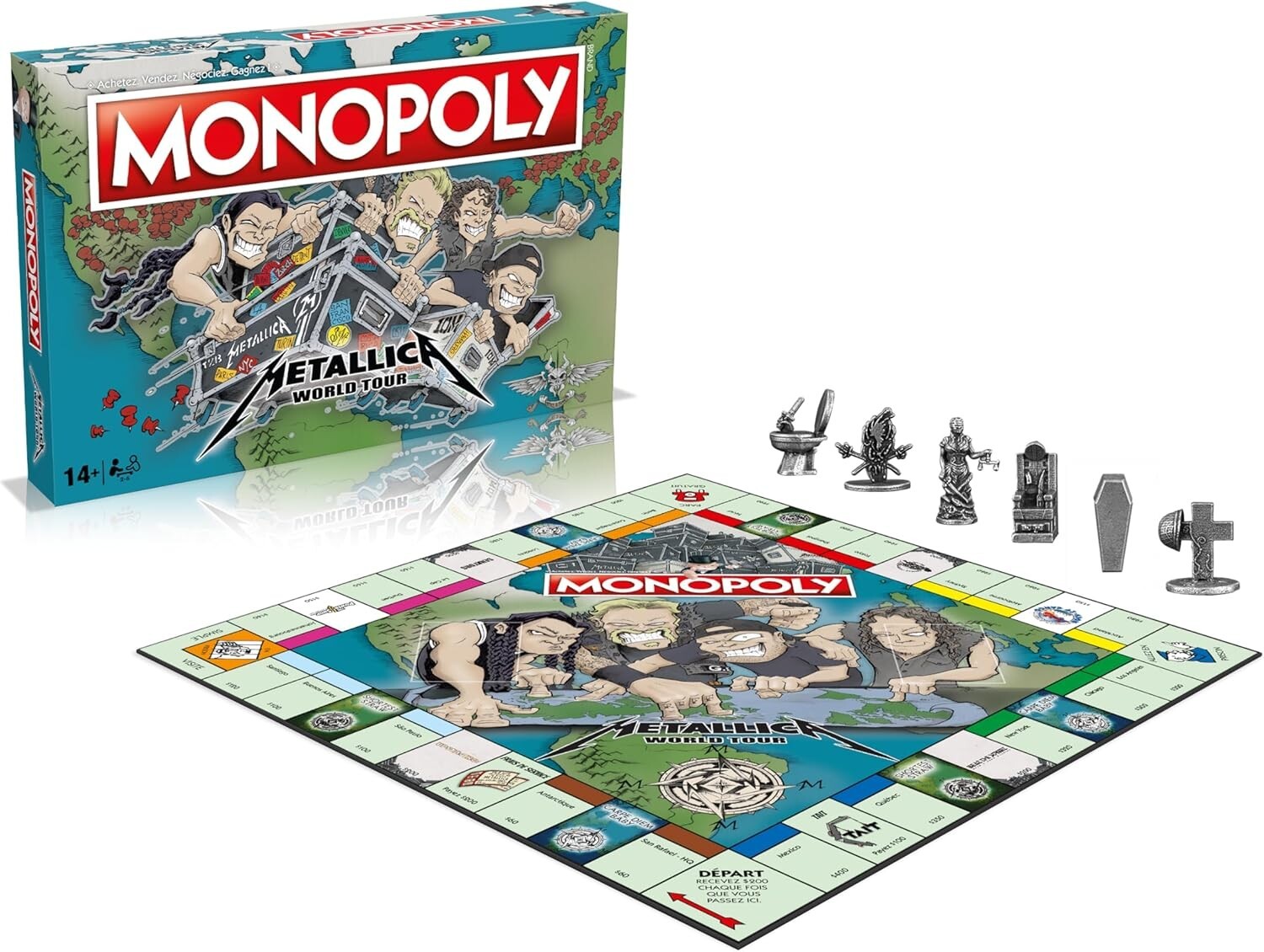 Monopoly Metallica Hasbro jeu de société pour réunir la famille autour du rock