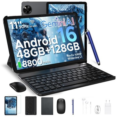 AORLYM P11 Android 16 Tablet 48GB+128GB 8800mAh 11" WiFi 5 AI Octa Core 4G LTE