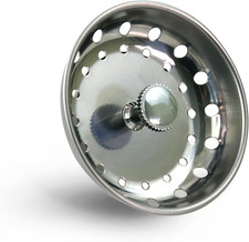 97333 Kitchen Sink Basket Strainer for Standard Drains 3.25 Inch Chrome Plate