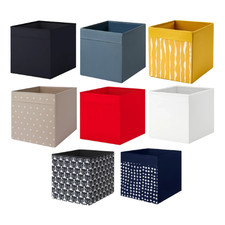 4x IKEA DRONA Storage Boxes 33x38x33cm For KALLAX Shelf Magazine Foldable Basket