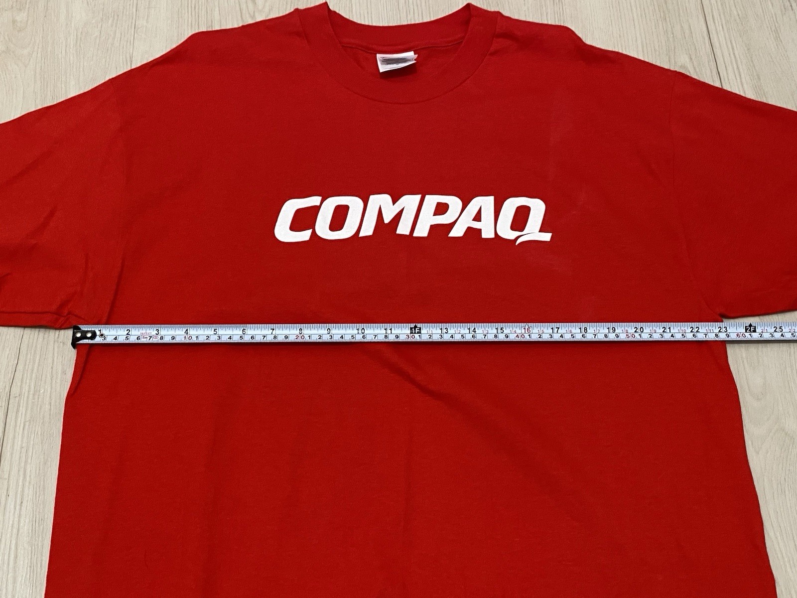Vintage Compaq Computer T Shirt Hanes Beefy T Red Tec… - Gem