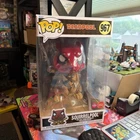 Funko Pop! Marvel Deadpool #967 Squirrel Pool Gamestop Exclusive Flocked