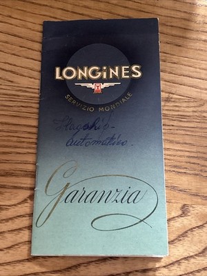 Longines Garantieheft Flagship Uhr 60er Jahre