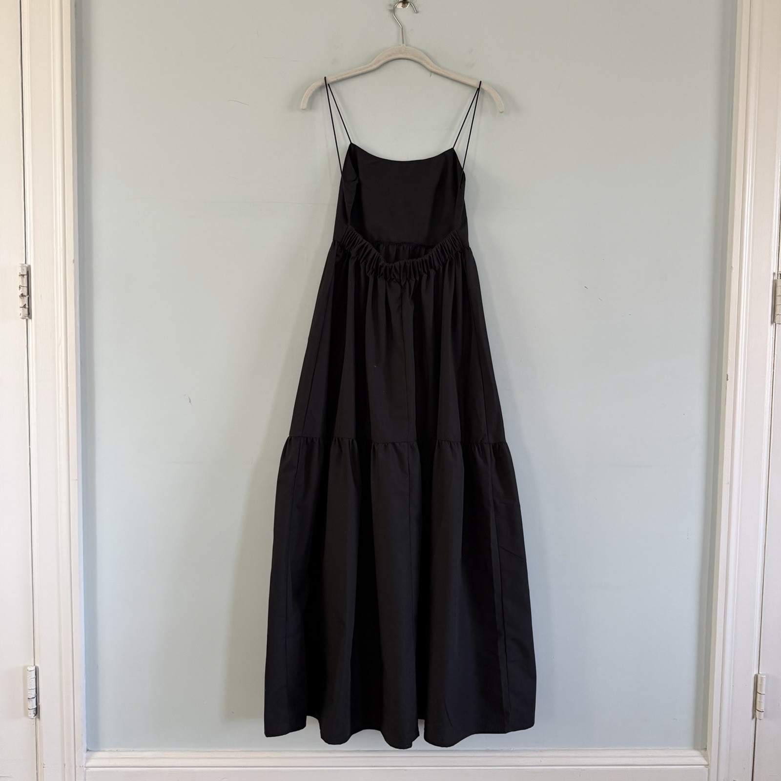 Commense Solid Backless Long Dress Black Maxi Sun… - image 3