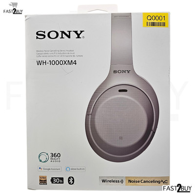 Sony WH-1000XM4 Wireless Noise Cancelling Kopfhörer Grau Bluetooth - gebraucht