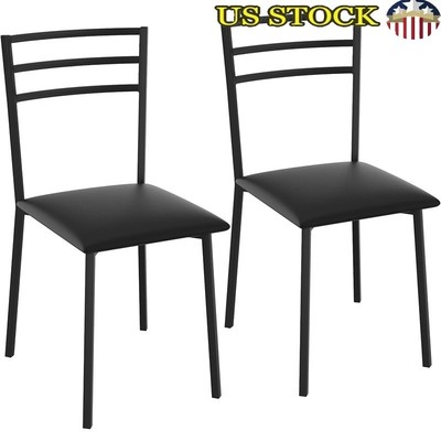 Upholstered Dining Chair W/ Memory Foam Comfortable Sturdy Steel Non-Slip Feet