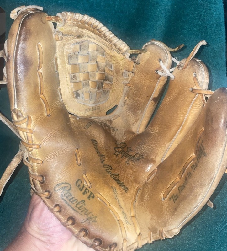 VINTAGE Rawlings GJFP  Brooks Robinson  Playmaker 3 Finger Baseball Glove