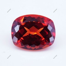 Awesome! 18.00Ct Natural Red Orange Sapphire Cushion Certified Loose Gemstone