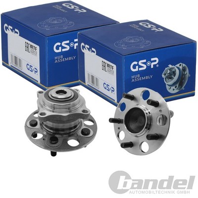 2X GSP RADLAGER-SATZ HINTEN BEIDSEITIG PASSEND FÜR HONDA ACCORD LINKS+RECHTS