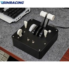 Airbus USB Throttle Box w/ 2 Throttle Push Rods for Flight Racing Game Simulator