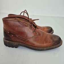 Stivali CLARKS Chukka 6 marroni da uomo in pelle stile classico vintage