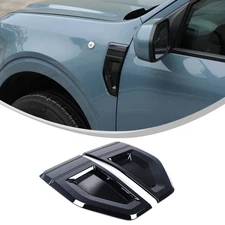 Gloss Black Front Fender Emblem Accent Trim Cover Fits Ford Maverick 2022-2025