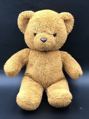 Vintage Woolworths Teddybär 13 Zoll Plüschtier weiches Kuscheltier (Kratzer auf der Nase)