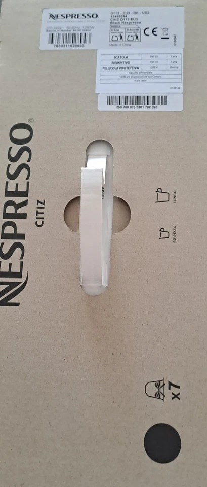 Nespresso Citiz D113 Kaffee Espressomaschine Limousine Black schwarz NEU OVP - Bild 3 von 3