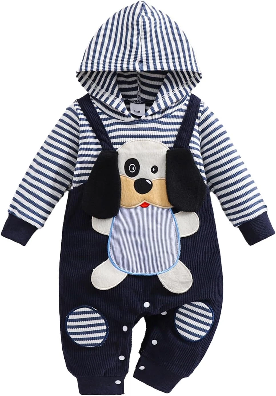 Baby Boy Clothes Newborn Hoodie Romper Fall Winter One-Piece Outfit Infant Cute