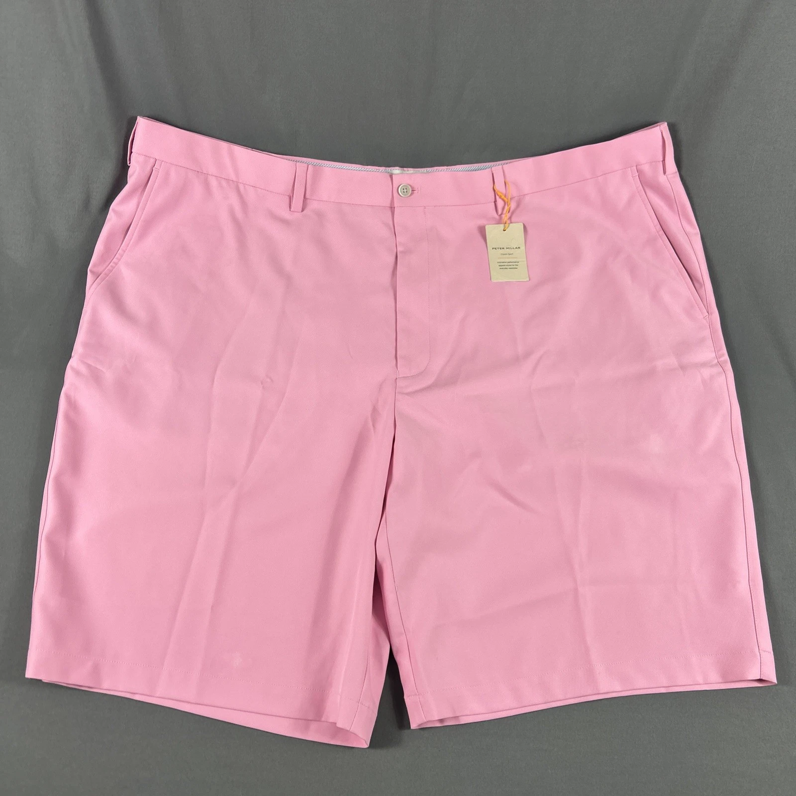 Peter Millar Golf Shorts Crown Sport Salem 50 x 11 Pink Polyester NWT MSRP $110
