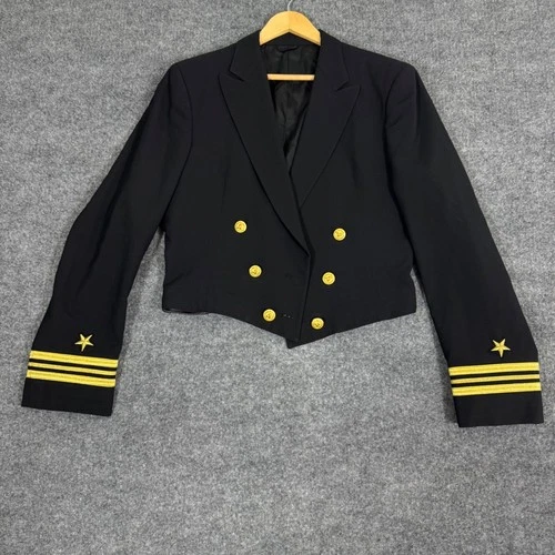 Thorngate US Naval Academy Mess Dress Jacket Mens 40 Black Wool Uniform Named - product listing photo