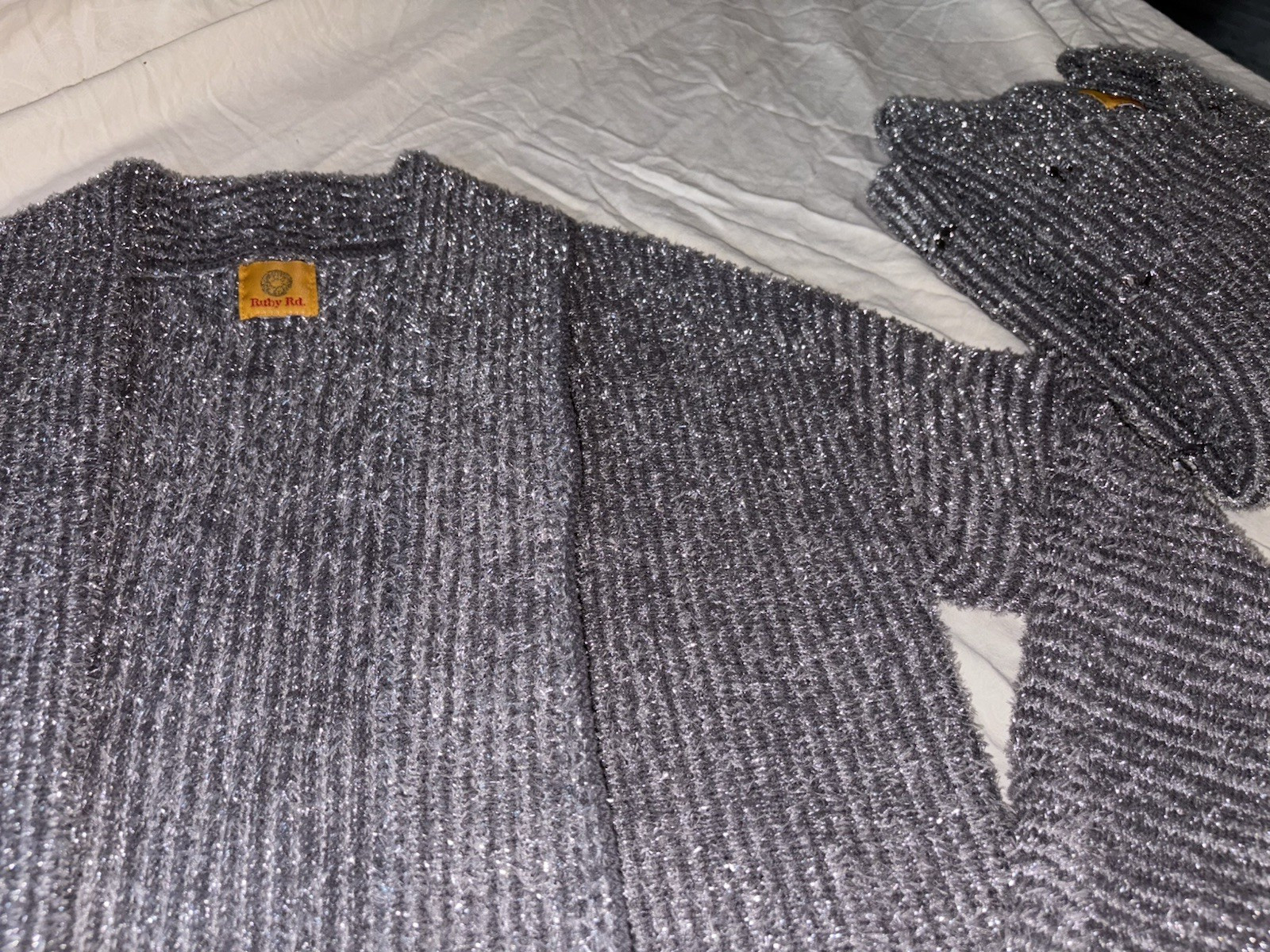 RUBY RED SILVER SPARKLE 2 PIECE LONG SLEEVED JACK… - image 15