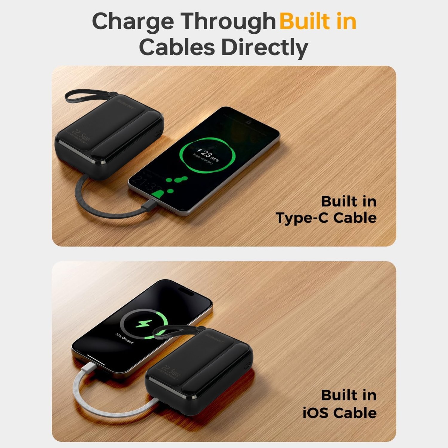 50000mAh Power Bank Portable Fast Charger Battery Pack 4 USB for Mobile Phone