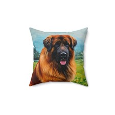 Leonberger Spun Polyester Throw Pillow