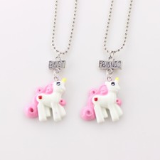 Best Friends Forever Kids Pendant Necklaces Unicorn Set NEW 