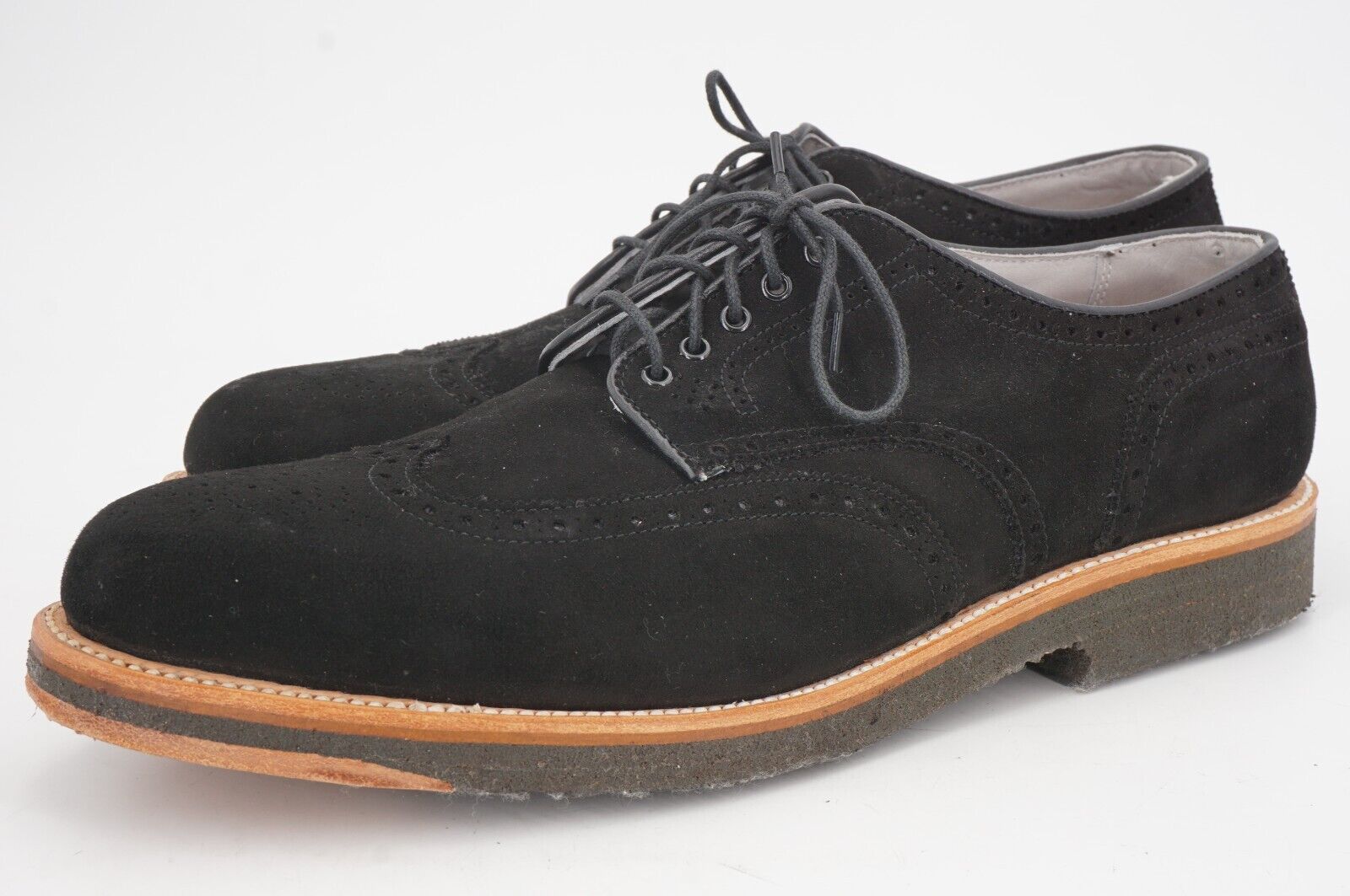 WORN 3x | $618 ALDEN x J. CREW 11.5 D BLACK SUEDE… - image 1