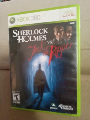 Sherlock Holmes vs. Jack the Ripper (Microsoft Xbox 360, 2010) Rare Oop