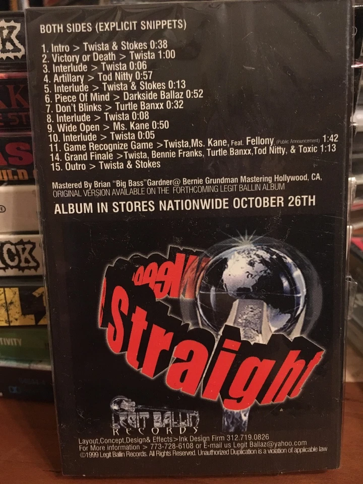 Twista - "Legit Ballin: The Album Snippets" (1999 Chicago G-RAP CASSETTE TAPE) - Image 2 of 3