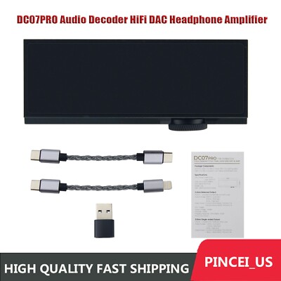 iBasso DC07PRO Audio Decoder HiFi DAC Headphone Amplifier with 0.96-inch OLED