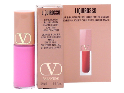 VALENTINO LIQUIROSSO #302R PINK IS PUNK 3.9ml .1oz x 1 LIP & BLUSH BLUR LIQUID