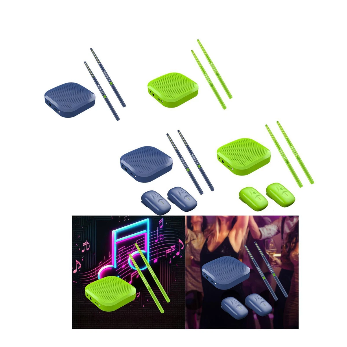 Pocket Drum Set Portable Air Drum Set for Adults Music Lovers