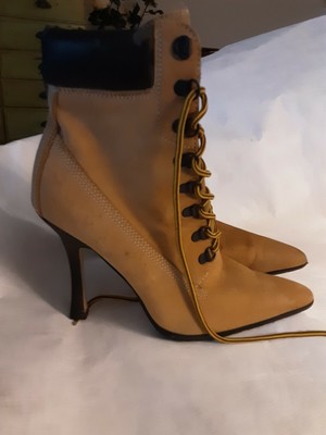 high heel work boots