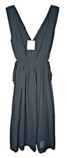 $148 Anthropologie Vintage Dress 4 Small Medium Fit + Flare Adjustable Side Ties