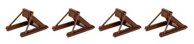Walthers 948-83109 Assembled Track Bumper (4) Brown HO Scale